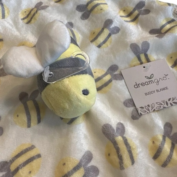Dreamgro Bee Security Blanket Buddy Blankie Soft Plush Baby Lovey Dream Gro NWT - Picture 2 of 5